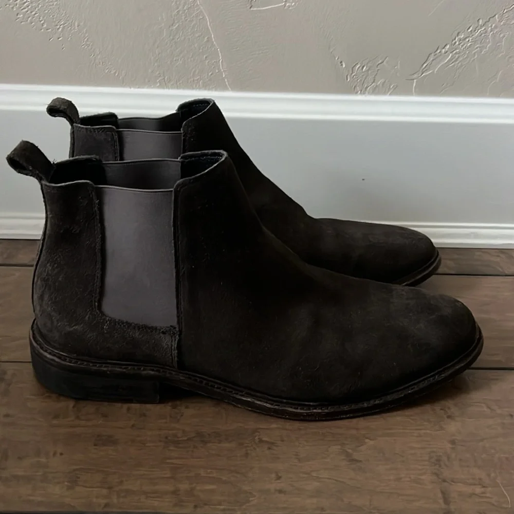 AllSaints Black Chelsea Boots